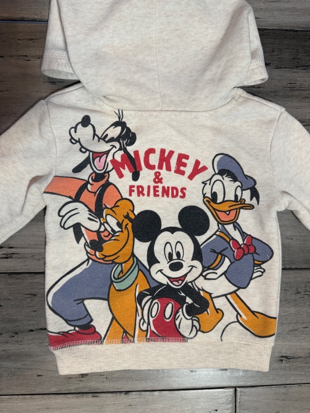 Disney , Mickey y Friends Cream Hoodie for Kids size 12 M - Picture 1 of 7